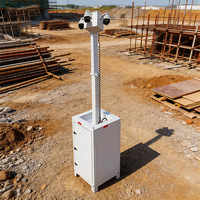 Torre Móvil de CCTV de 6m con Cámara PTZ, Visión Nocturna y Opciones de Almacenamiento de Datos para Obras de Construcción, Despliegue Flexible