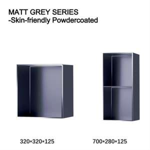 Accesorios de baño Estante empotrado montado en la pared Oro Uno Dos Tres capas Nichos de ducha impermeables de acero inoxidable 304 - Product Image 5