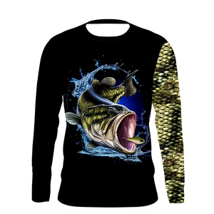 Chemise de pêche à manches longues pour homme, couleur unie, respirante, UPF50+, personnalisable avec logo par sublimation, vente en gros OEM ODM - Product Image 1