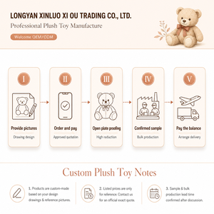 Jouets en peluche personnalisables, peluches d'ours, coussins à câliner, mascottes d'entreprise et cadeaux d'anniversaire pour enfants. - Product Image 6