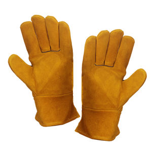 Guantes de seguridad industrial para construcción Guantes de trabajo de cuero de vaca Guantes de soldadura para uso profesional - Product Image 3