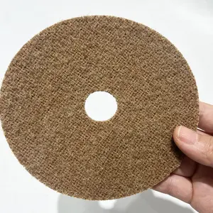 Rust Removal Using Clean scouring Pad Sand Discs For Vessel