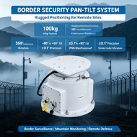 Plateau tournant robuste PTU (Pan-Tilt Unit) de 50 kg, 80 kg, 100 kg pour positionneur d'antenne