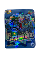 Emballage personnalisé pour produits comestibles, sachets en plastique Mylar à fermeture éclair pour bonbons, fleurs, sachets en Mylar étanches à l'odeur, refermables, 3,5 g