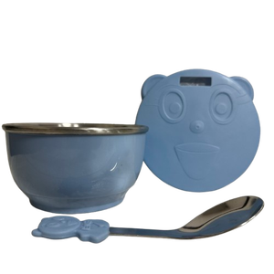 ชามเด็กสแตนเลสเกรดอาหาร 304 ชามป้อนอาหารเด็กแบบสองชั้นเก็บอุณหภูมิ - Product Image 2