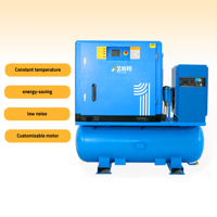 Compresseur d'air rotatif à vis combiné avec sécheur d'air, 16 bars, 15 kW, 20 CV, pour découpe laser, de l'usine d'origine Nanxiang