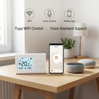 Termostato inteligente digital programable para habitación, termostato Tuya Alexa, regulador de temperatura inalámbrico