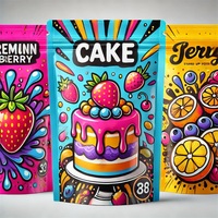 Sacs en mylar gommeux à fermeture éclair imprimés personnalisés 3.5 Pochette debout à l'épreuve des enfants avec mon logo