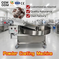 Machine de revêtement rotative entièrement automatique à haut rendement en acier inoxydable SUS304 certifiée CE pour dattes enrobées de noix de coco