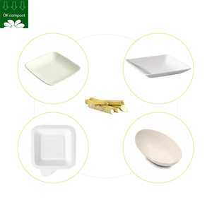 Servizio personalizzato bagassa di canna da zucchero piccolo <span class=keywords><strong>Mini</strong></span> piatto di canna da zucchero piatti da Buffet all'ingrosso - Product Image 1