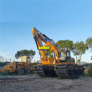 Excavadora Anfibia Usada Caterpillar CAT 320CL 320 de Excelente Rendimiento, Tipo Buggy para Pantanos, Equipo Pesado con Brazo Extendido de 18m - Product Image 3