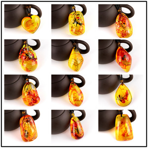 Collier en forme d'insecte naturelle, pour homme et femme, tendance, à la mode, pendentif Scorpion doré, coccinelle, goutte, bijoux, idée cadeau - Product Image 4