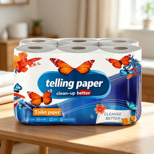 Papel Higiénico Biodegradable <span class=keywords><strong>Chino</strong></span> de 2/3 Capas, con Relieve, Extra Suave, para Baño, al por Mayor, de Calidad, con Impresión - Product Image 3