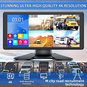 หน้าจอสัมผัสขนาด 1036 นิ้ว กล้อง 4K HD สำหรับรถบรรทุก รถแทรกเตอร์; กันน้ำ รองรับอินฟราเรด - ระบบตรวจสอบอัจฉริยะ MP5 170 - Product Image 4