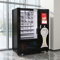 Fabricant chinois, vente directe d'usine, distributeur automatique de nourriture chaude, SDK, capacité de 300 à 600 pièces, écran tactile de 21,5 pouces