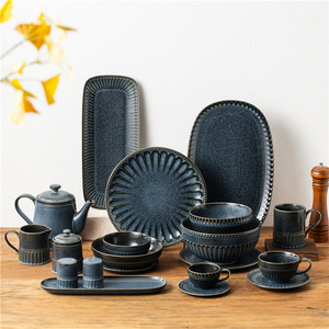 <span class=keywords><strong>ชุด</strong></span>ถ้วยกาแฟและจานรองเซรามิกเคลือบเงาสไตล์วินเทจสุดหรู LovingHome พร้อมดีไซน์ลายพื้นผิว สำหรับใช้ในบ้านหรือร้านกาแฟ - Product Image 6