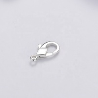 Fermoir Mousqueton Moderne en Argent Sterling 11 mm, Personnalisable, Plaqué Or 14K 18K 24K, pour Collier