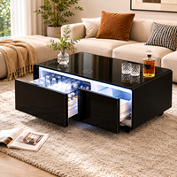 Table basse intelligente de luxe avec tiroir réfrigérateur et congélateur, mobilier intelligent, table basse pour salon et chambre