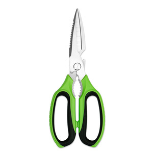 <b>Kitchen</b> Multi Purpose <b>Scissors</b> Stainless Steel Green And Black Straight Head For Home Use - Product Image 4