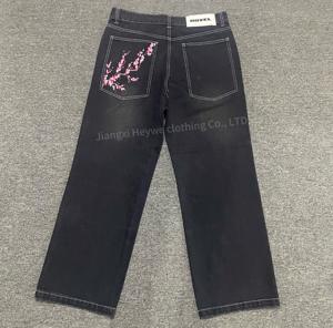 Nuovo stile all'ingrosso di alta qualità su misura cotone <span class=keywords><strong>Jeans</strong></span> larghi da uomo pantaloni della tuta da uomo pantaloni di <span class=keywords><strong>Jeans</strong></span> - Product Image 3