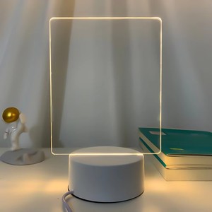 16 Adjustable <b>Light</b> Colors LED Night <b>Light</b> Acrylic Bedside Lamp Warm White USB Powered <b>Decorative</b> <b>Light</b> with Writing Pen - Product Image 5