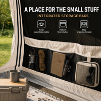 Tente gonflable de luxe Coody 17.2 Familia Pro Air - Beige, grande tente de camping gonflable d'extérieur, tente gonflable durable pour les voyages
