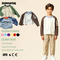 Vente en gros – Nouvelle collection automne : Pull tricoté en coton respirant à col rond, manches longues, style preppy tendance pour garçons, avec blocs de couleur et imprimé numérique