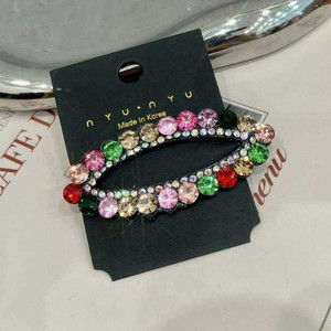 Fatto a mano elegante resina con perline strass fiore fiocco accessori per capelli di tendenza moda vendita calda all'ingrosso 5cm per la decorazione dei capelli - Product Image 1