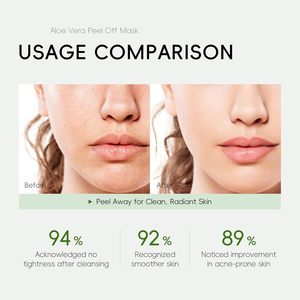 Masque facial en <span class=keywords><strong>gel</strong></span> peel-off à l'<span class=keywords><strong>aloe</strong></span> <span class=keywords><strong>vera</strong></span> hydratant, exfoliant, longue durée, hydratant, régulateur de sébum, nettoyant les pores, OEM ODM - Product Image 6