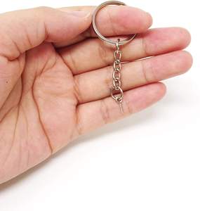 Porte-clés en métal nickelé de haute qualité avec goupille à vis pour la décoration - Product Image 6