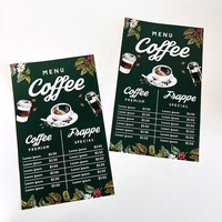 Impression de logo personnalisé de plusieurs modèles de menu de restaurant livret d'affiche format A4 A5 dépliant de dépliant de service flyers à bas quantité minimale de commande