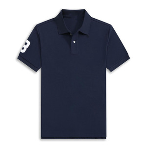 Marque de mode hommes été pour polo haut de gamme 100% coton décontracté Golf T-shirt avec conception brodée solide - Product Image 3
