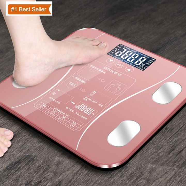 Jumon Smart Bluetooth Wireless Electronic Measurement BMI Digitale Waage LCD Display Digital Body Fat Scale