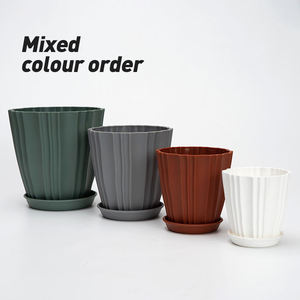 Foyooplanter, <span class=keywords><strong>maceta</strong></span> de plástico reciclada para bonsái de plantas grandes vacías con bandeja de agujeros de drenaje - Product Image 2