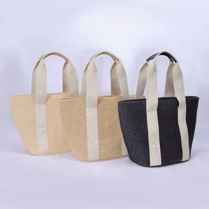 Custom Logo DIY High Quality Summer Autumn/Spring <b>Beach</b> Bohemian Style <b>Large</b> Capacity Women's Straw Tote <b>Bag</b> Storage Travel - Product Image 1