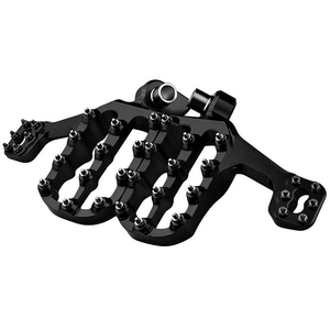 Repose-pieds créatifs en forme de <span class=keywords><strong>moto</strong></span> en alliage d'aluminium CNC - Design unique ajouré antidérapant pour conducteur et passager - Product Image 1