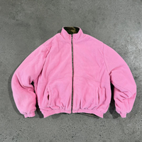 Blousons Bomber Personnalisés Réversibles en Toile de Coton Lavée et Délavée avec Impression Camouflage, en Polaire Épaisse, pour Fabricants de Streetwear