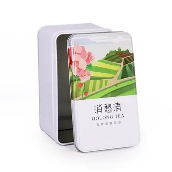Qing Xiao Chou Keksdose Box Quadratische Metall Oolong Tee Keksdose Box