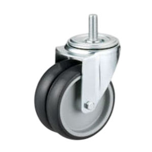 Nouveau produit : Roulettes industrielles à double roue pivotantes avec frein, prix compétitif, pour équipement industriel - Product Image 2