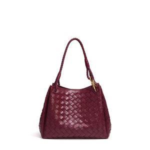 Bolso de Mano Tejido a Mano de Moda Primavera/Verano, Bolso Tipo Cubo para Mamá, Gran Capacidad, para Viajes - Product Image 4
