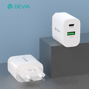 Devia 20W trắng EU nhanh chóng sạc điện thoại di động V2 PD & QC chống cháy PC phù hợp với Loại-C cổng QC3.0 chức năng 5A/2A/25A/1.5A 0.5A hộp - Product Image 5