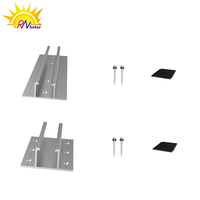 Système de montage mini sur toit sans rail en aluminium pour panneaux photovoltaïques – Support économique pour installation solaire sur toits plats en métal