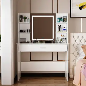 Спальня мебель косметический столик с выдвижным ящиком туалетный столик с шкафчиком для хранения туалетный столик для женщин