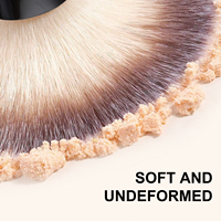 Ensemble de 22 pinceaux de maquillage VLIYA personnalisés avec étiquette privée, poils synthétiques vegan de haute qualité avec manche en caoutchouc, pinceaux de maquillage noirs