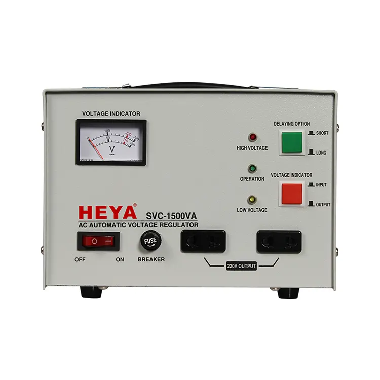 SVC 1500VA Servo Motor Control Automatic Voltage Regulator / Stabilizer Single Phase 3 Second AC 140-260v/100-260v/80-260v HEYA