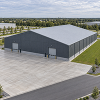 Grande structure en acier pour entrepôt, atelier industriel, bâtiment métallique préfabriqué, construction