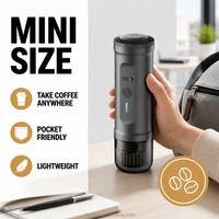 Machine à expresso de voyage sans fil 20 bars, batterie 7800 mAh, charge rapide USB-C, cafetière à capsules auto-chauffante portable pour la randonnée