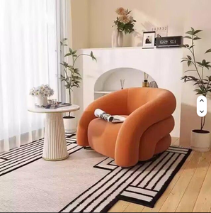 Fauteuil inclinable capitonné moderne haut de gamme pour salon, hôtel, villas, appartements, avec structure en tissu, chaise longue individuelle - Product Image 1