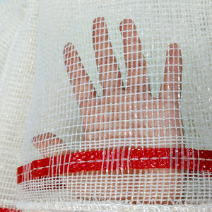 Nuevo 100% Pp Materia prima Bolsa de malla de leña Plástico Agricultura Reciclable Leña Mariscos Tubular Leno Bolsa de malla - Product Image 6