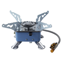 Ustensiles de cuisine multifonctionnels Brûleur étanche au vent Grill Outdoor Mini Folding Portable Camping Butane Gas Stove